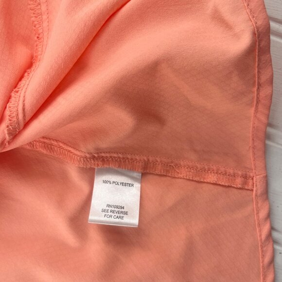 Nepallo Mens Small Button-Down Long Sleeve Shirt Coral Polyester Made In Vietnam - Picture 4 of 5